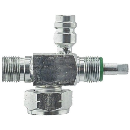Truckair Valve - Svc No 8 Or Disch, Category: Service Valves, Sanden-Seltec-T/Cci, Fits: Tube-O Head, Shape 08-3493